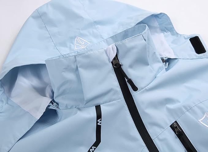 GIISAM Mens Windproof Jacket Waterproof Lightweight Mountain Sport Jacket for Men Hooded Windbreaker Raincoat