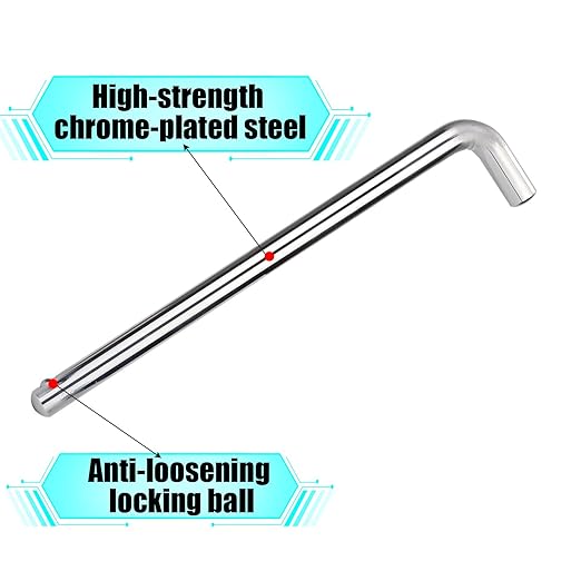 1pcs L-Type Weight Stack Pin, 3/8in Diameter 4.4in Locking Space Weight Stack Selector Pin Universal Fitness Weight Accessories Replacement Parts for Lifting Weight Drop Set Machine Home Gym (Silver)