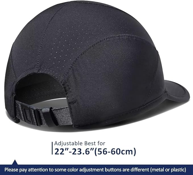 GADIEMKENSD Stretch Running Hat with Soft Brim, Quick Dry, Unstructured, Unisex-Adult