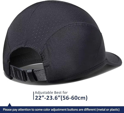 GADIEMKENSD Stretch Running Hat with Soft Brim, Quick Dry, Unstructured, Unisex-Adult