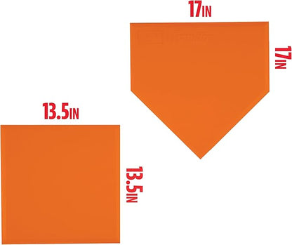 Franklin Sports MLB Baseball Base Set - Throw Down Rubber Bases for Baseball + Softball with Home Plate - Portable Backyard Baseball, Softball, Kickball Bases