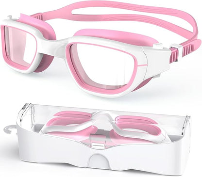 Kids Swim Goggles,Swimming Goggles for Kids 6-14, Anti-Fog UV Protection Pool Glasses for Boys Girls