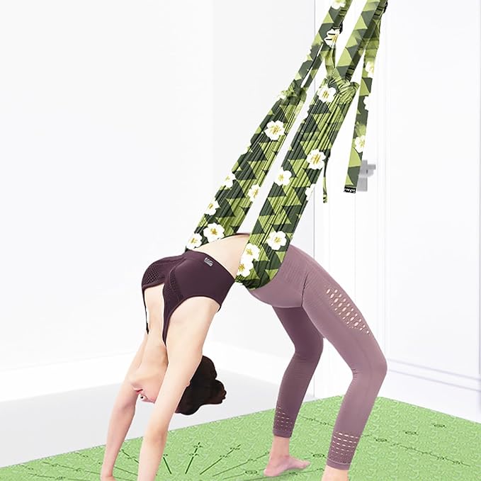 TOCO FREIDO Waist Back Leg Stretch Strap/Yoga Fitness Band, Leg Stretching Assist Trainer, Yoga Stretcher, Back Bend Split Inversion Strap for Fitness, Dance, Ballet, Gymnastics