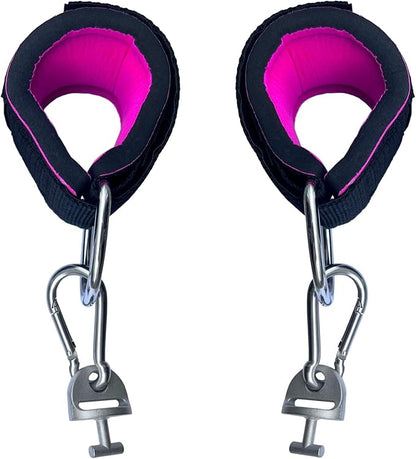 Ankle Workout Straps for Tonal Gym Machine,Hot Pink Adjustable Ankle Strap Attachments for Tonal,with Special Tonal Adapter Accessory