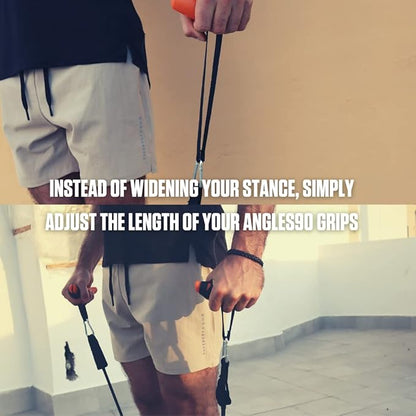 Angles90 Resistance Bands - Combine Resistance, Suspension & Weight Training - Home Workout Equipment