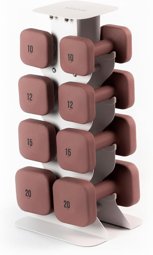 SafeGrip Dumbbells, Anti-Slip, Anti-Roll, Thick Handles, Free Weights, Square Dumbbells for Secure Workouts at Home, Weightlifting, and Personal Training