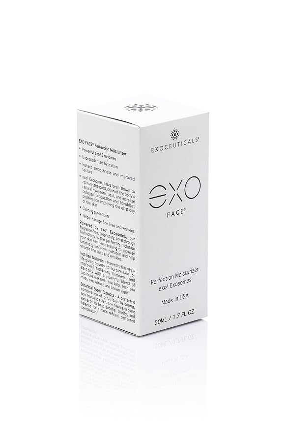 EXO FACE® - Exoceuticals Perfection Moisturizer | Hydrating Face Moisturizer | Innovative Exosome Skin Care Solutions | 50ML (1.7 fl oz.)