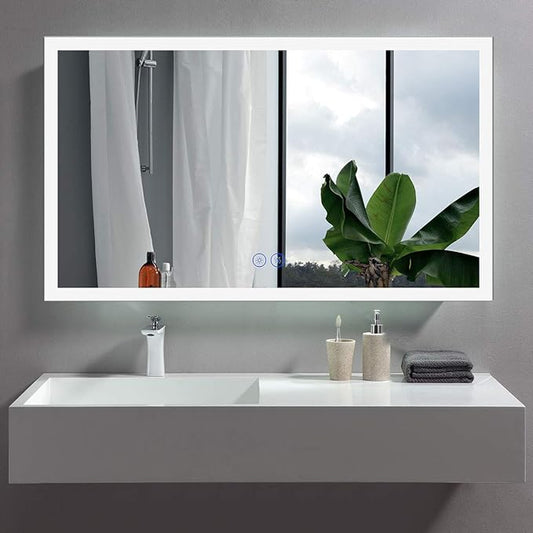LED Bathroom Mirror with Lights 48 x 28 inch,