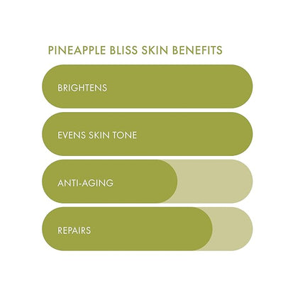 ESW Beauty Pineapple Bliss - Revitalizing Raw Juice Face Mask - Revitalizing with Pineapple, Kiwi, Ginger & Pear for Dull, Uneven Skin - Enhances Radiance & Smoothness