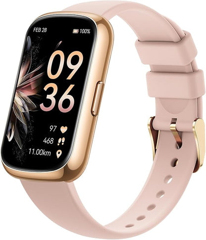 Health Fitness Tracker for Women Men: 24H Heart Rate Monitor Activity Trackers Blood Oxygen Sleep Step Calorie Tracking 5ATM Waterproof Fitness Smart Watches for Woman Compatible with iPhone Android