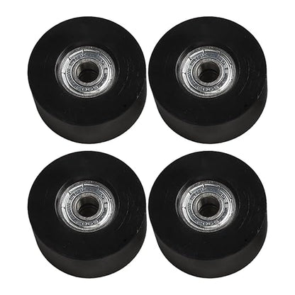 4 Pieces Fitness Trolley Seat Rail Rollers for Water Resistance Rowing Machine, Nylon Steel Cushion Moving Wheel, Row Machines Part Replacement for Home Gym Fitness Equipment