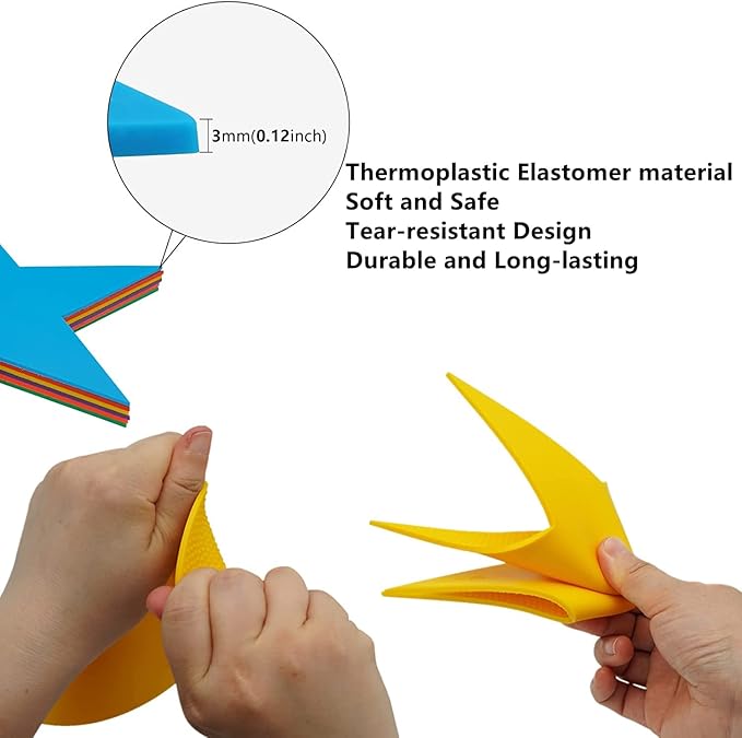 12pcs Colorful Star Arrow Spot Marker Non-Slip Directional