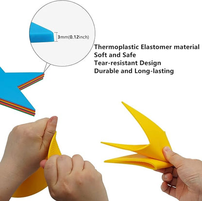 12pcs Colorful Star Arrow Spot Marker Non-Slip Directional