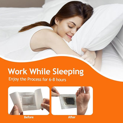 Foot Pads - 122 Pads Pure Natural Ginger Powde Bamboo Vinegar Pad, Goodnight FootPads for Travel or Home Use