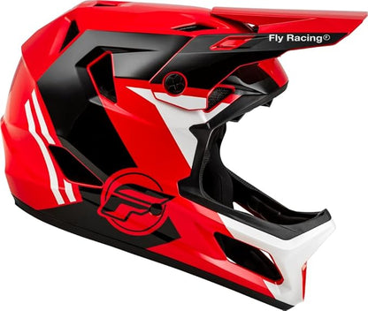 Fly Racing Rayce Full-Face Mountain Bike/BMX Helmet – ASTM F1952 DH Certified, CPSC 1203, CE EN1078, Poly-Alloy Shell, TFV Ventilation, Removable Liner
