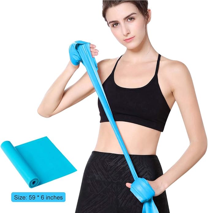 Resistance Bands, Elastic Exercise Bands for Working Out, Physical Therapy, Recovery, Yoga, Pilates, Strength Training