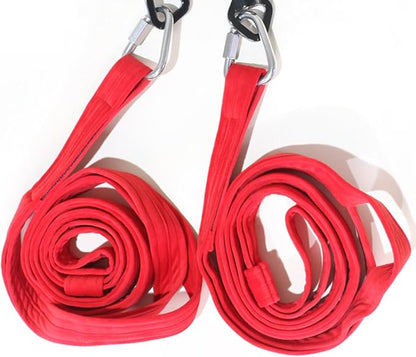 8.2ft 2.5m Aerial Straps Ropes Yoga Aerial Acrobatics Body Aerial Loop Trapeze Circus Apparatuses Equipment Three-Layer Straps 1 pairs