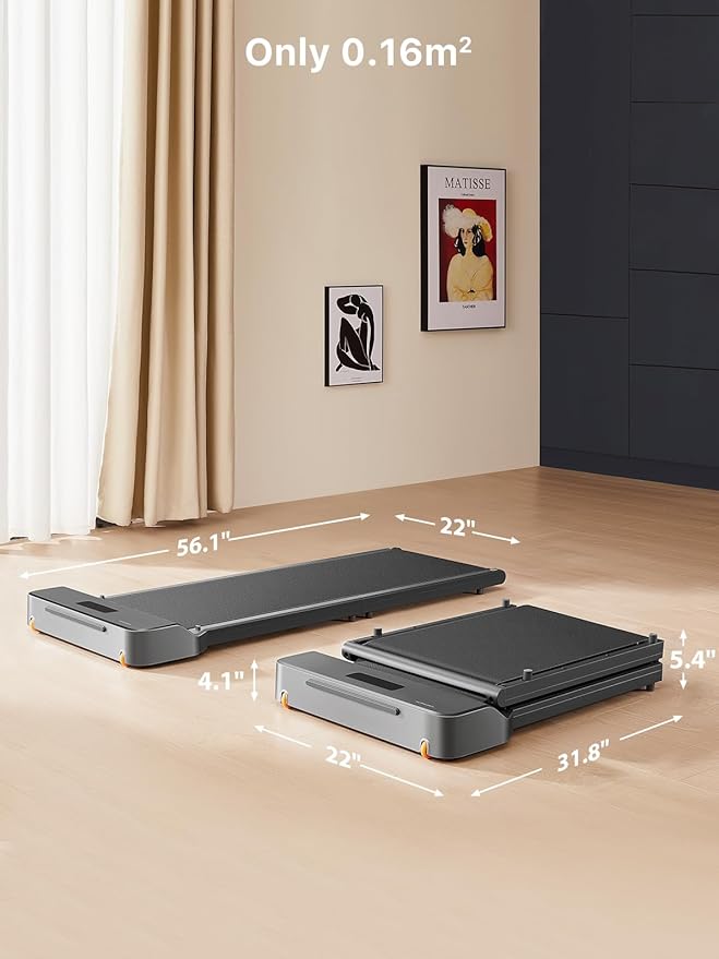 WALKINGPAD Foldable Walking Pad Treadmill for Home Office, Under Desk Treadmill with Adaptive Speed Control, Compact Design for Small Spaces, No Assembly Needed