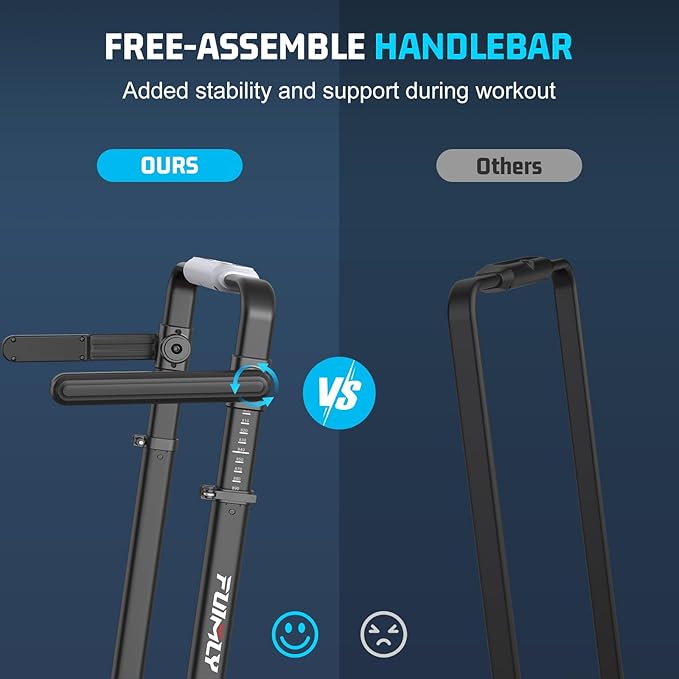 Walking Pad Treadmill with Desk Workstation, 10% Incline Foldable Treadmill with Handrail, 300lbs Capacity, 3 Control Methods, 8 in 1 Folding Treadmills for Home Office