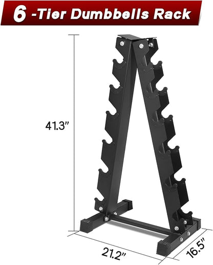 RitFit 5-650 LBS PVC Encased Hex Dumbbell Sets with Optional Rack for Home Gym, Hand weight with Chrome Handle for Strength Training, Workouts