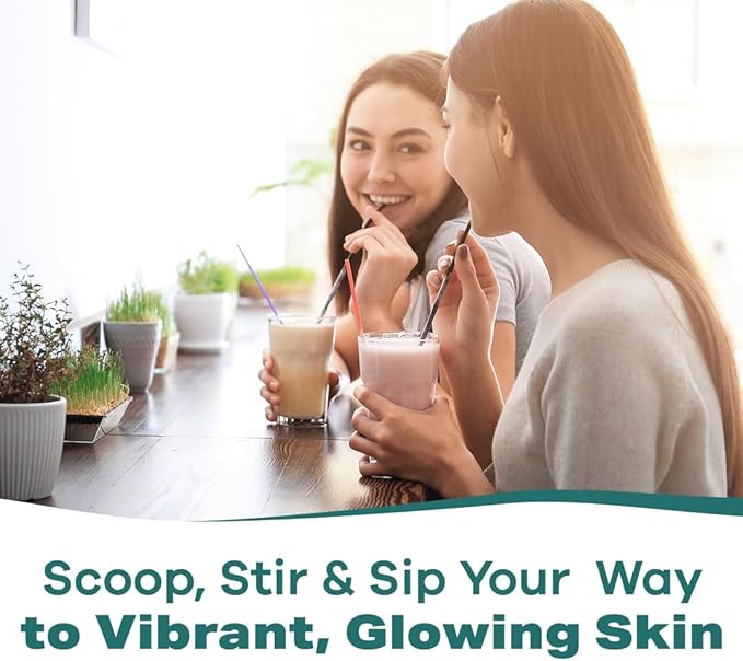 GOBIOTIX Collagen Powder Supplement with Probiotics - Hydrolyzed Protein Collagen Powder for Women - Hair Skin and Nails, Joint and Digestive Health - Collagen Peptides Type I and III - 30 Servings