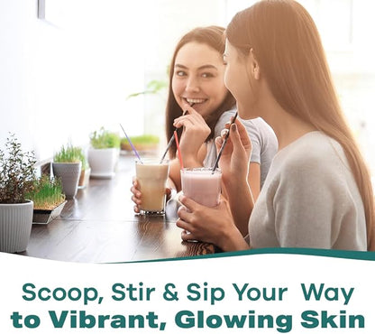 GOBIOTIX Collagen Powder Supplement with Probiotics - Hydrolyzed Protein Collagen Powder for Women - Hair Skin and Nails, Joint and Digestive Health - Collagen Peptides Type I and III - 30 Servings