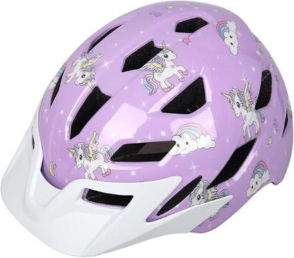 Kids Bike Helmet,Bavilk Kids Boys Girls Bike Helmets with LED Light Detachable Visor Children Youth Teen Multi-Sport for Skating Cycling Scooter Skateboard Adjustable & Lightweight 19.7"-22.4"