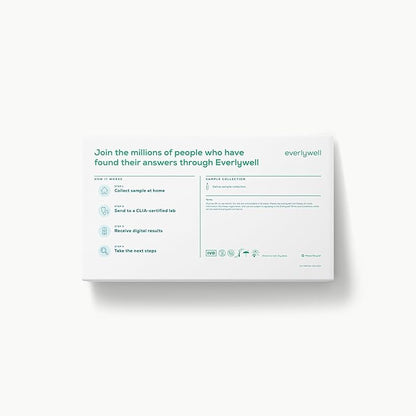 Everlywell Men's Health Test - at-Home Collection Kit - Discreet, Accurate Results from a CLIA-Certified Lab Within Days - Ages 18+