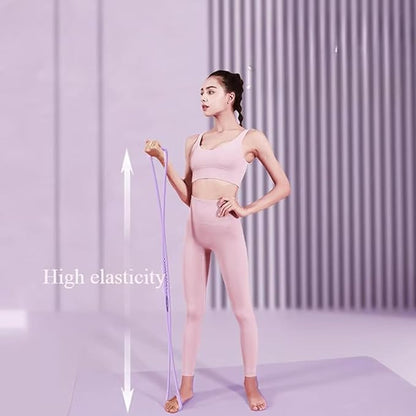 Luminousdo Resistance Bands,2025 New Upgraded Figure 8 Resistance Band for Working Out,High Elasticity Stretch Arm Rope for Yoga,Chest Expander Strap with Handles for Women Men