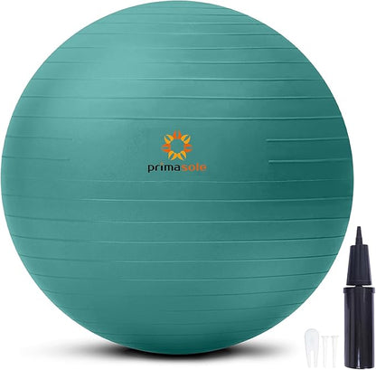 Exercise Ball for Balance Stability Fitness Workout Yoga Pilates at Home Office & Gym Birthing Ball for Pregnancy, Office Ball Chair