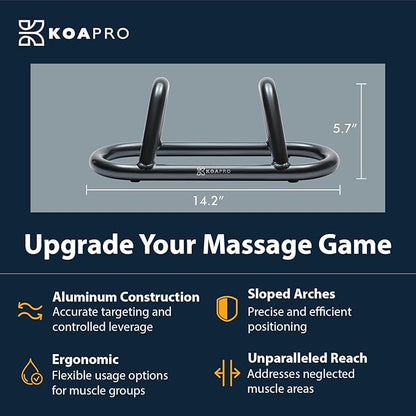 KOAPRO Psoas and Hip Hook Release Tool for Iliacus and Hip Flexor; Alleviate Pain and Tension, Targeted Deep Tissue Massager for Back, Core, Iliopsoas, Piriformis etc., Boost Relief and Recovery