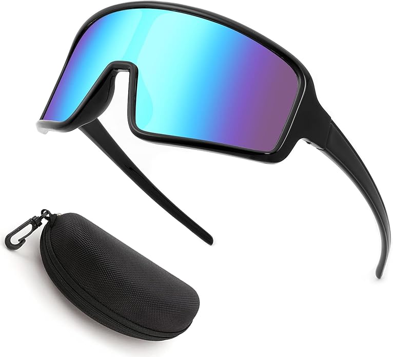 Karsaer Vision Sports Sunglasses Cycling Glasses Baseball Softball Sunglasses Unisex for Adult Youth Kids Boys Girls 8-16