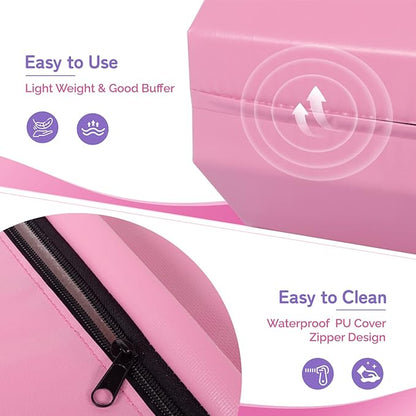 Gymnastics Octagon Mat 24"x26" Skill Shape Tumbling Backbend Trainer Exercise Mat for Preschool Kids Gym Cheerleading, Martial Art