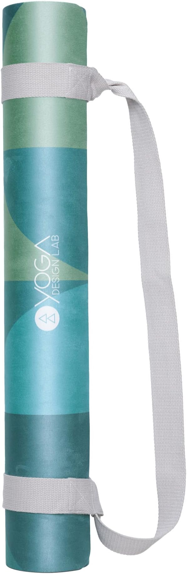 YOGA DESIGN LAB | The Combo Yoga Mat | 2-in-1 Mat+Towel | Eco Luxury | Ideal for Hot Yoga, Power, Bikram, Ashtanga, Sweat | Studio Quality | Includes Carrying Strap!