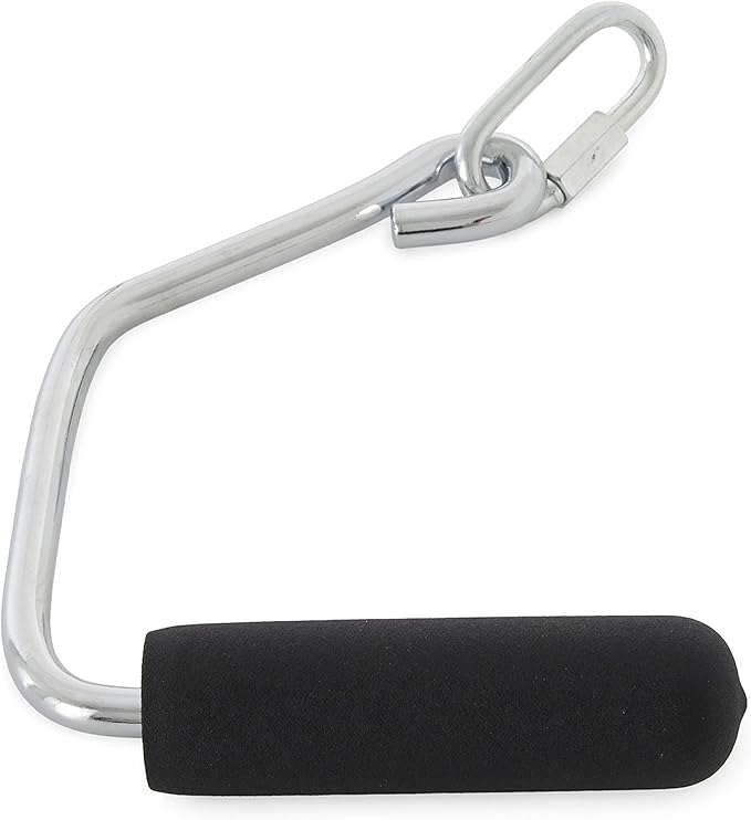 Total Gym Accessories Open Ended Chrome Grip Handles for Total Gym Home Workout Machines, Compatible for Supra, Electra, FIT, Black