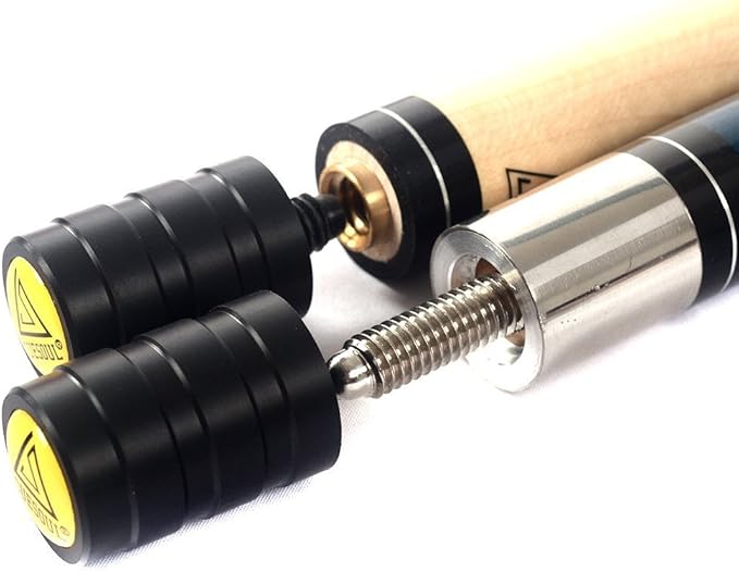 CUESOUL 58 Inch 19oz/20oz Maple Billiard Stick Pool Cue Set 11.5mm/13mm Tip[Weight Adjustable]