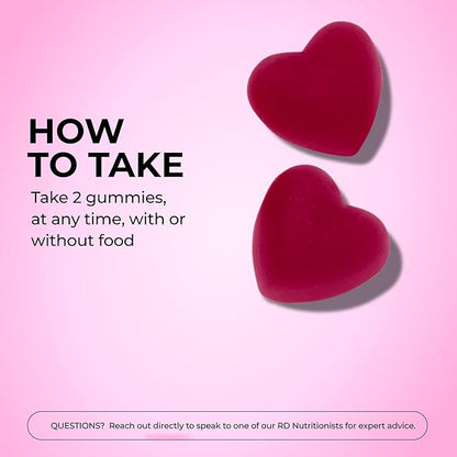 HUM Hair Strong - Daily Gummies with Biotin to Improve Hair Growth - Fo Ti, Folic Acid, Zinc, Vitamin B12 & PABA to Support Healthy Hair, Skin and Nails for Women and Men (60-Count)