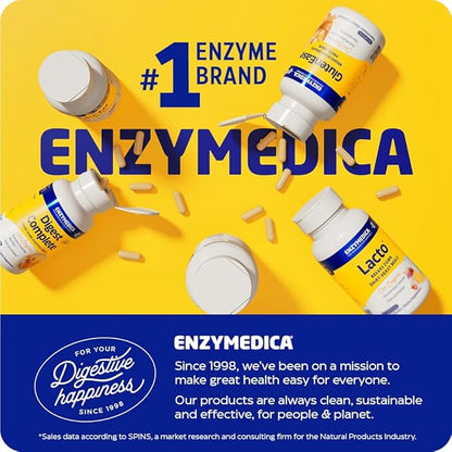 Enzymedica, Berberine Phytosome, 9.6X Better Bioavailability, High Potency Natural Vegan Dietary Supplement for Metabolic Support, 60 Capsules