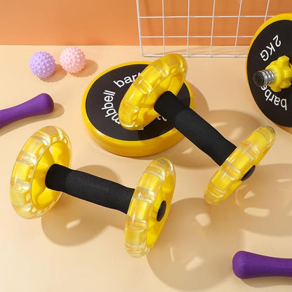 Household Appliances Exercise Abdominal Roller Workout Roller Abs Ab Fitness Roller Yellow Equipment Fitness Device Fitness Wheel Ab Wheel Dumbbel Ab