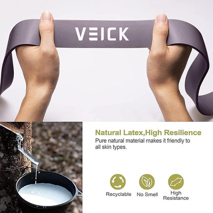VEICK Resistance Bands for Working Out, Exercise Bands, Workout Bands, Pull Up Assistance Bands, Long Heavy Stretch Bands Set for Men and Women, Power Weight Gym at Home Fitness Equipment