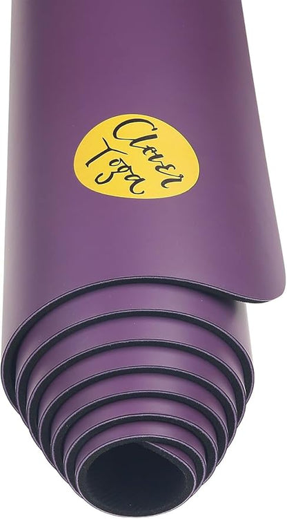 Clever Yoga Liquid Balance Thick Yoga Mat - Pro Exercise Yoga Mat with Non-Slip Surface for Home Gym, Earth-Friendly & Recyclable Pilates and Workout Pad Women & Men, 4.5 mm