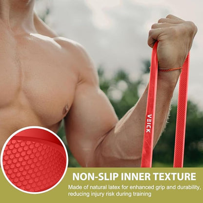 VEICK Resistance Bands for Working Out, Exercise Bands, Workout Bands, Pull Up Assistance Bands, Long Heavy Stretch Bands Set for Men and Women, Power Weight Gym at Home Fitness Equipment