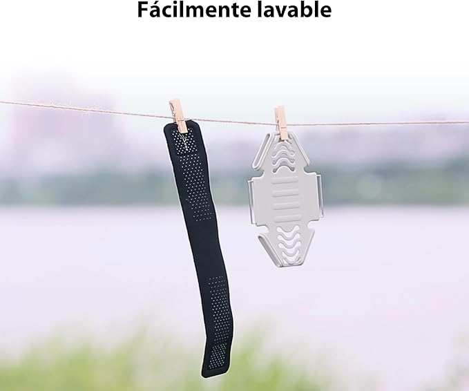 BONE Run Tie, Running Cell Phone Holder, Skin-Friendly & Washable Silicone Sport Armband, Universal Workout Phone Carrier Compatible with Most Smartphone (Luminous - Size L/Arm Size 9.8-15.7")