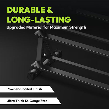 3-Tier Dumbbell Rack, 1000 lb Large Capacity, Heavy Duty Weight Storage Rack for Home Gym