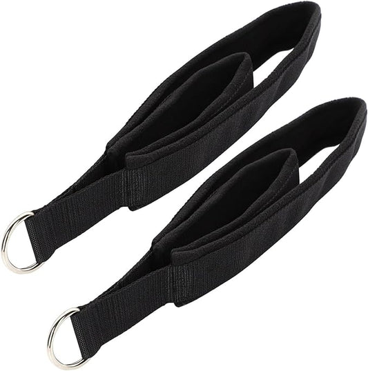 Pilates Double Loop Straps for Reformer, D Ring Straps Handle, Yoga Exercise Straps, 2 PCS