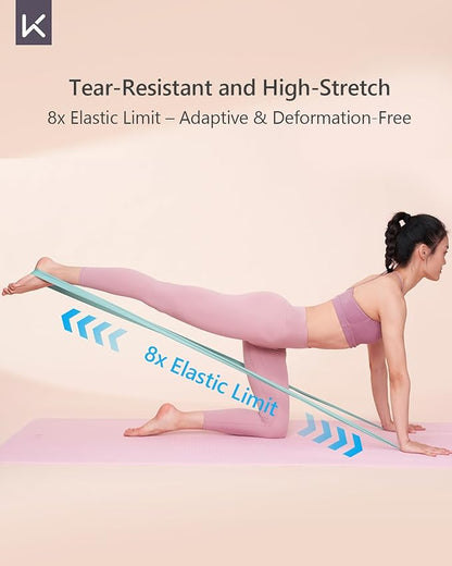 KEEP Resistance Bands for Working Out, Exercise Bands for Legs and Booty, Natural Latex Workout Bands for Women and Men, Stretch Bands for Exercise, Physical Therapy, Fitness, Pilates