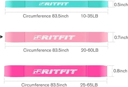 RitFit Pull Up Assist Band - Premium Resistance Band for Pull Up Assistance, Resistance Training, Body Stretching, Powerlifting, Mobility Training