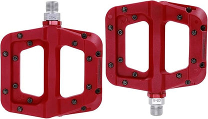 FOOKER MTB Pedals Mountain Bike Pedals 3 Bearing Non-Slip Lightweight Nylon Fiber Bicycle Platform Pedals for BMX MTB 9/16"