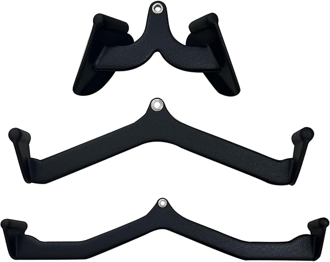 LAT Pulldown Attachments, LAT Bar Cable Machine Attachment,T-bar V-bar, LAT Pull Down Bars, Back Tricep Bar Strength Training Handle for Home Gym Fitness