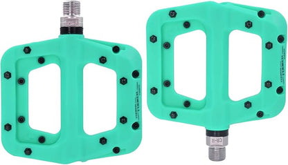 FOOKER MTB Pedals Mountain Bike Pedals 3 Bearing Non-Slip Lightweight Nylon Fiber Bicycle Platform Pedals for BMX MTB 9/16"